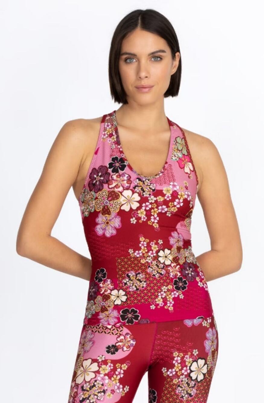 Johnny Was Yama Bee Active Mesh Tank Size Small